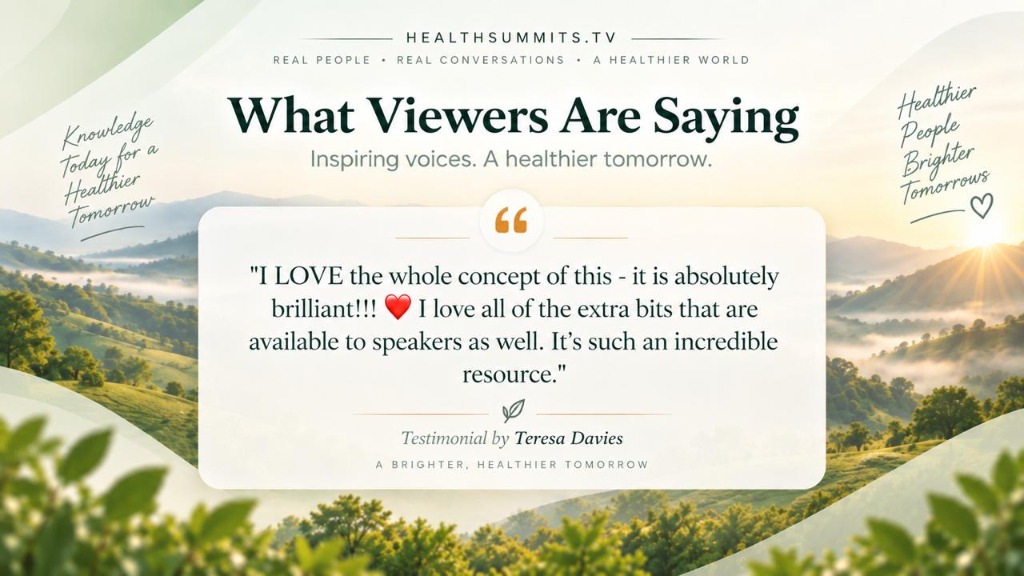 What Viewers Are Saying - Testimonial by Teresa Davies